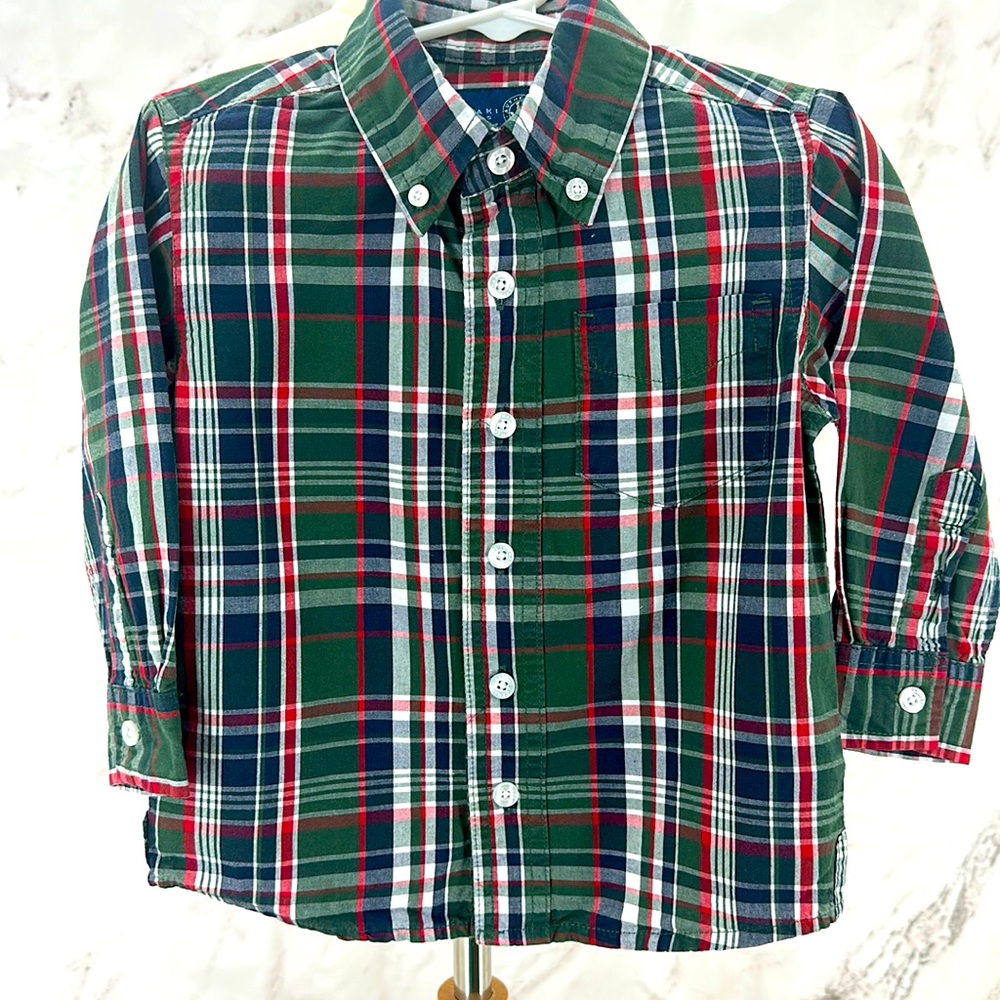 J Khaki dress‎ shirt boys 2t
